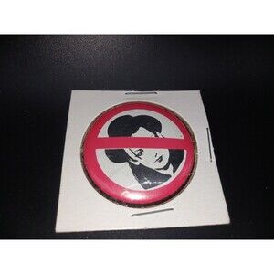 5/$25 Vintage Anti Boy George Button 80's Anti Culture Club Pin 1.5" Political